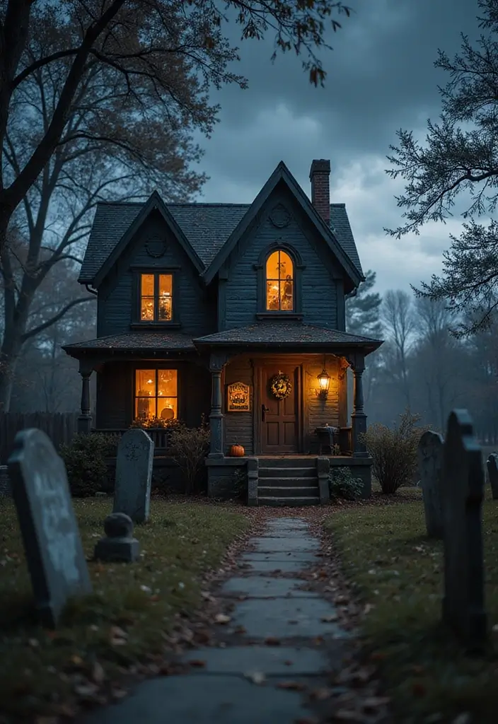 16 Creative Halloween Porch Ideas That Will Get You in the Spooky Spirit (Don’t Miss #5!) - 15. Mini Haunted House