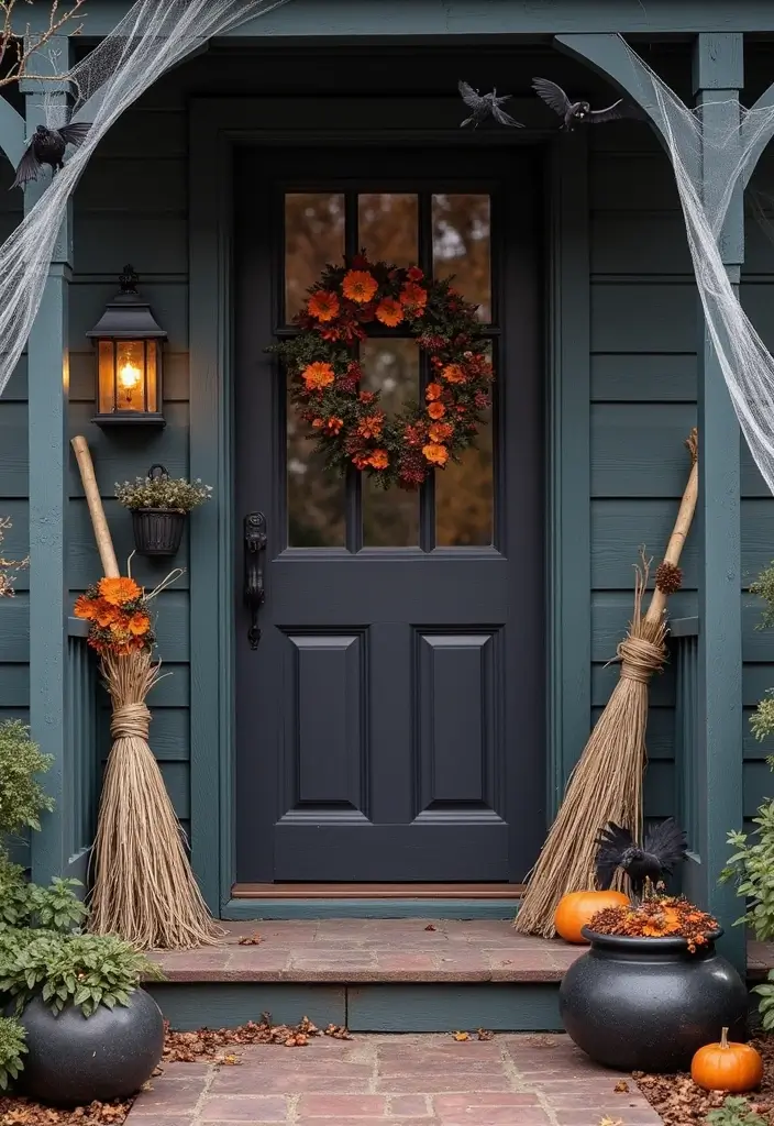 16 Creative Halloween Porch Ideas That Will Get You in the Spooky Spirit (Don’t Miss #5!) - 3. Bewitching Witches