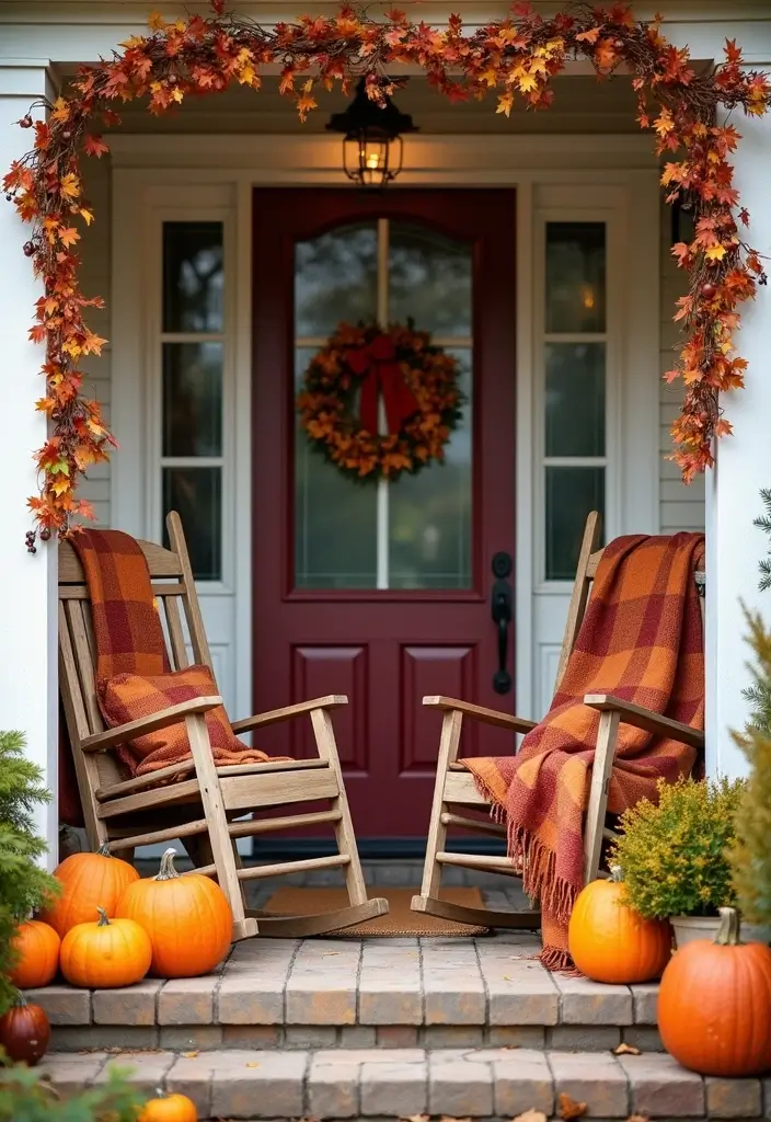 16 Creative Halloween Porch Ideas That Will Get You in the Spooky Spirit (Don’t Miss #5!) - 4. Autumn Harvest