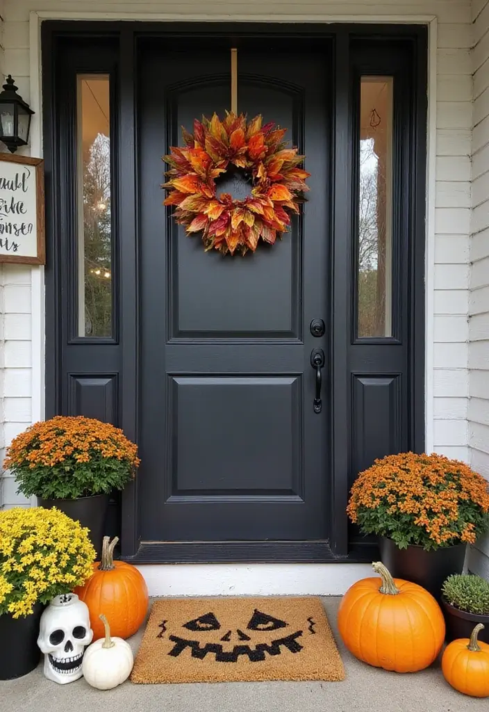 16 Creative Halloween Porch Ideas That Will Get You in the Spooky Spirit (Don’t Miss #5!) - 6. Haunted Welcome Mat