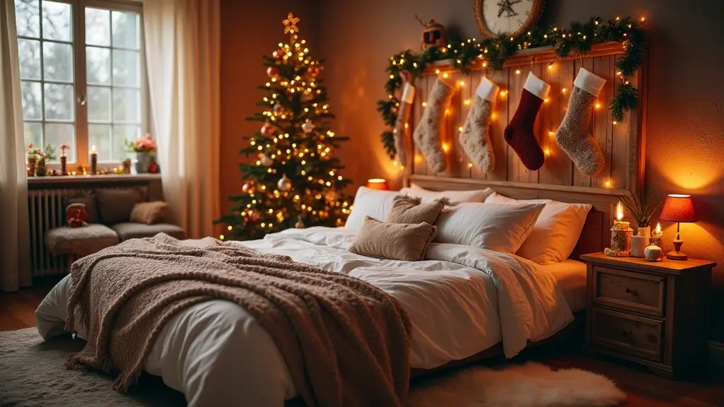 20 Cozy Christmas Bedroom Decor Ideas That Will Fill Your Space with Holiday Cheer!