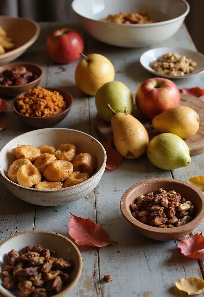 18 Elegant Fall Table Decor Ideas That Will WOW Your Dinner Guests! - 10. Incorporating Fruits and Nuts