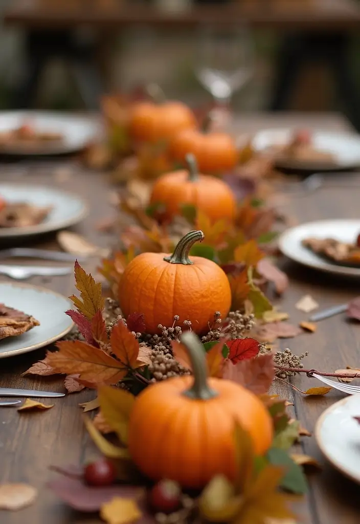 18 Elegant Fall Table Decor Ideas That Will WOW Your Dinner Guests! - 11. Seasonal Garlands