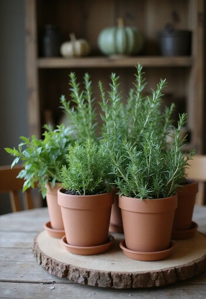 18 Elegant Fall Table Decor Ideas That Will WOW Your Dinner Guests! - 13. Herbal Touches