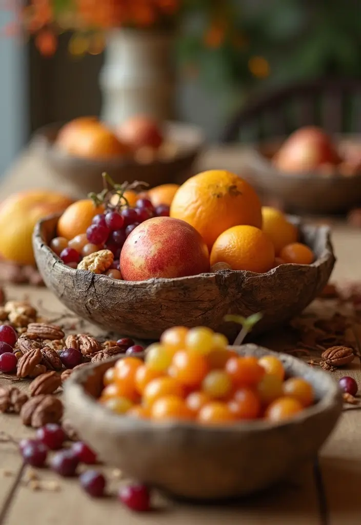 18 Elegant Fall Table Decor Ideas That Will WOW Your Dinner Guests! - 16. Decorative Bowls