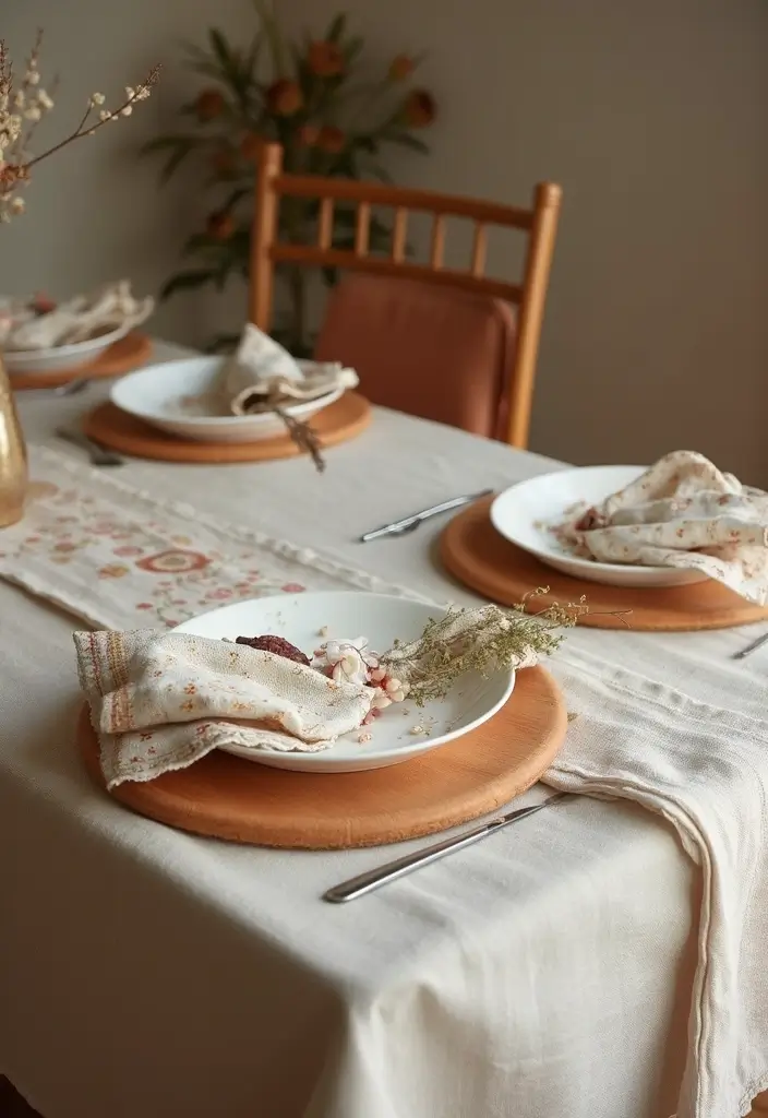 18 Elegant Fall Table Decor Ideas That Will WOW Your Dinner Guests! - 3. Cozy Textiles