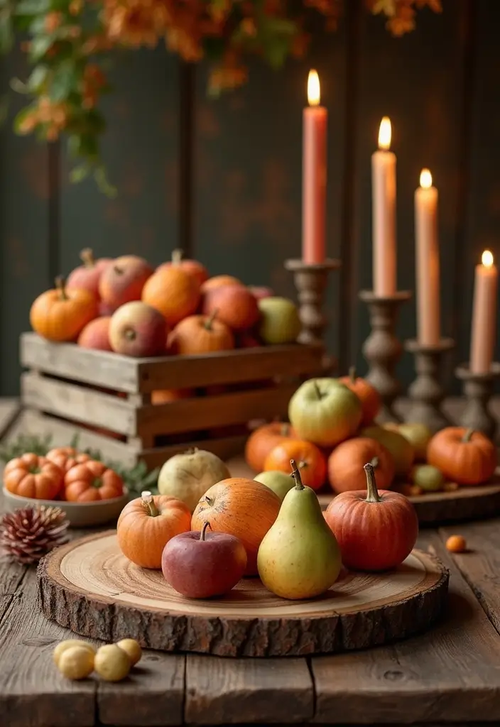 18 Elegant Fall Table Decor Ideas That Will WOW Your Dinner Guests! - 7. Rustic Wood Accents
