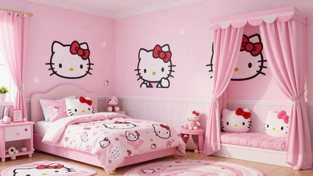 10 Adorable Hello Kitty Themed Room Ideas That Will Make Your Child Squeal with Joy!