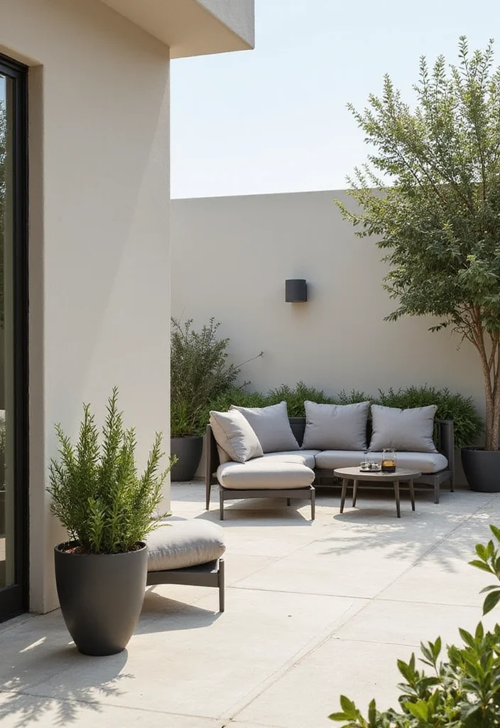 10 Breathtaking Patio Decorating Inspiration Designs That Will Inspire Your Next Project - 2. Minimalist Elegance