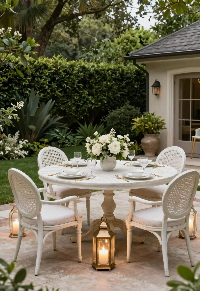 10 Breathtaking Patio Decorating Inspiration Designs That Will Inspire Your Next Project - 7. Elegant Garden Party