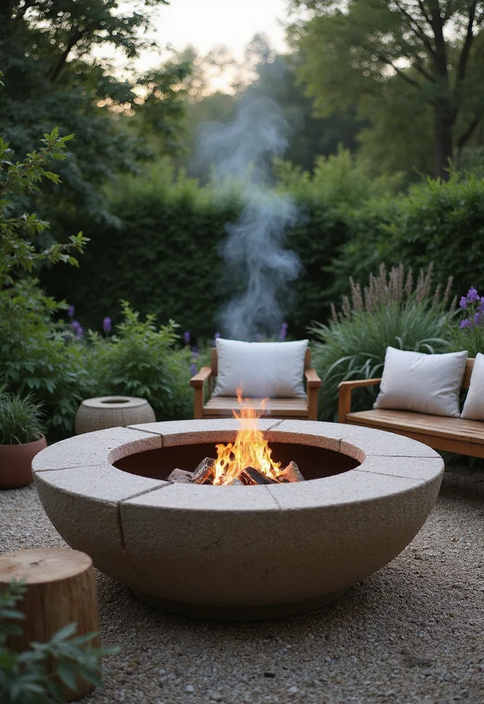 12 Cozy Backyard Fire Pit Ideas That Will Make You the Host of the Year! - 6. Eco-Friendly Fire Pit 1
