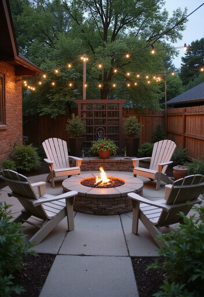 12 Cozy Backyard Fire Pit Ideas That Will Make You the Host of the Year! - 7. Corner Fire Pit for Space Saving 1