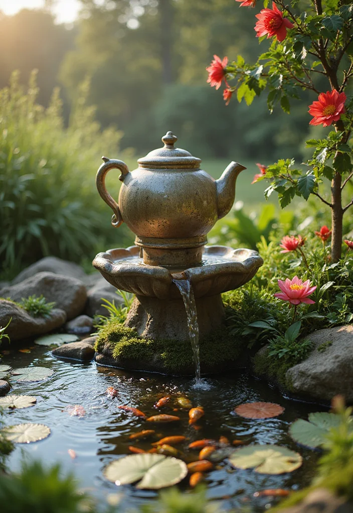 10 Whimsical Garden Ideas That Will Spark Your Imagination (You Won't Believe #10!) - 9. Whimsical Water Features 1