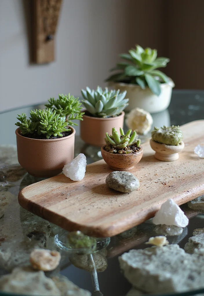 12 Elegant Glass Dining Table Decor Ideas That Exude Sophistication! - 11. Natural Elements 1