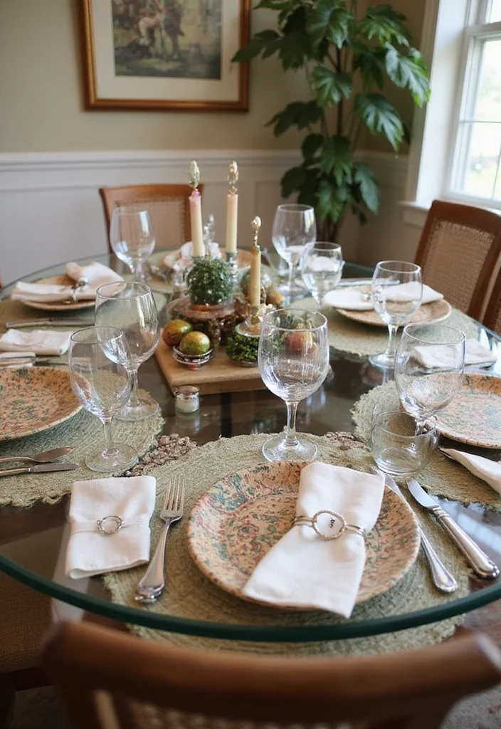 12 Elegant Glass Dining Table Decor Ideas That Exude Sophistication! - 12. Personalized Touches 1