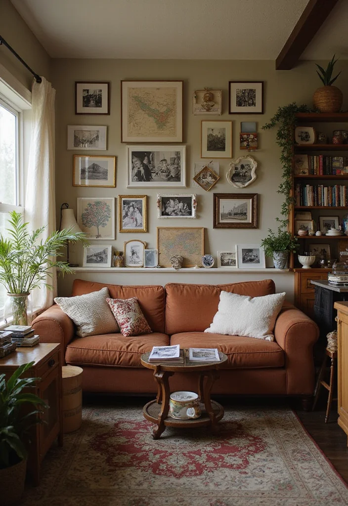 15 Cozy Living Room Ideas That'll Make You Want to Snuggle Up Right Now! - 14. Personal Touches and Memories 1