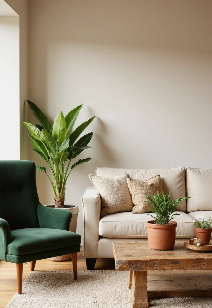 15 Cozy Living Room Ideas That'll Make You Want to Snuggle Up Right Now! - 2. Embrace Earthy Tones 1