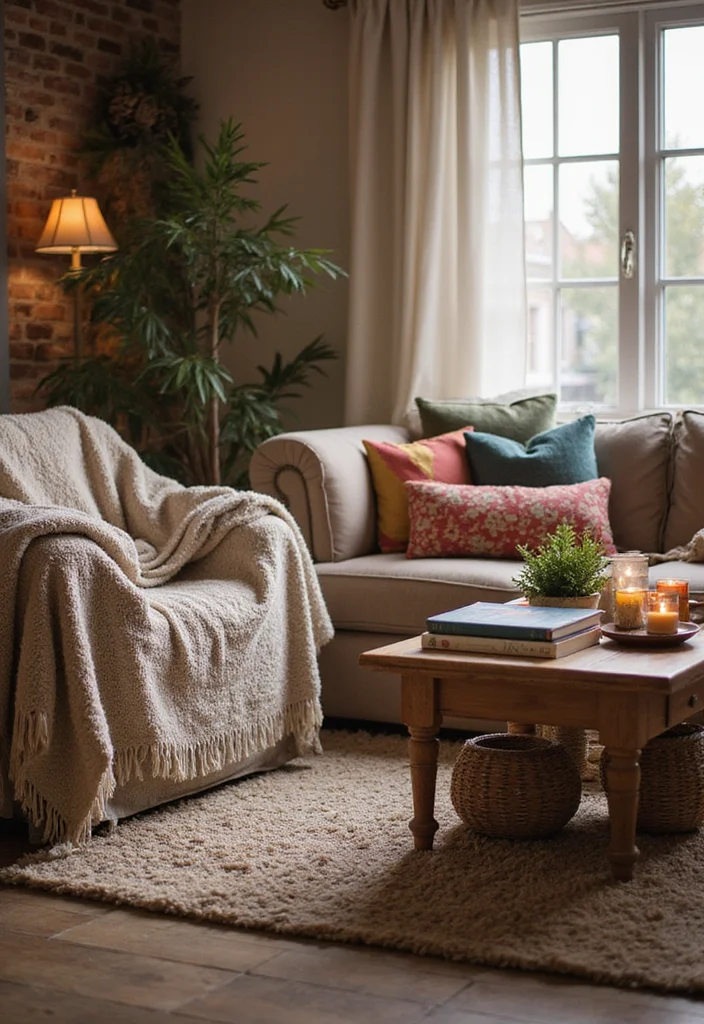 15 Cozy Living Room Ideas That'll Make You Want to Snuggle Up Right Now! - 8. Incorporate Cozy Accessories 1