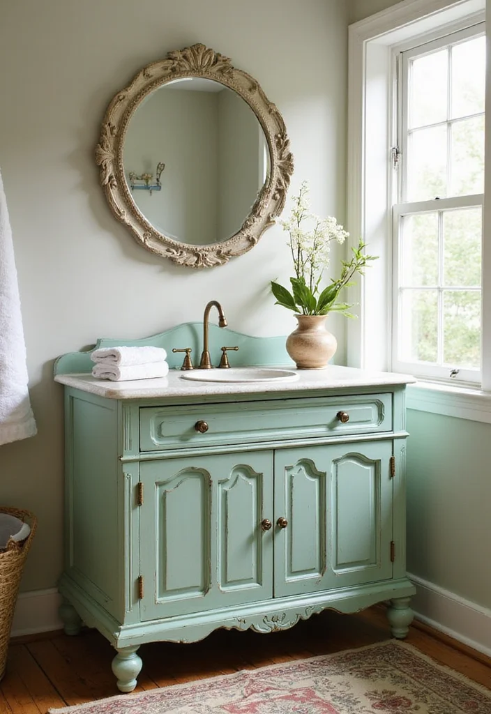 9 Modern Bathroom Vanity Ideas That Will Transform Your Space (You Won't Believe #12!) - 2. Vintage Charm 1