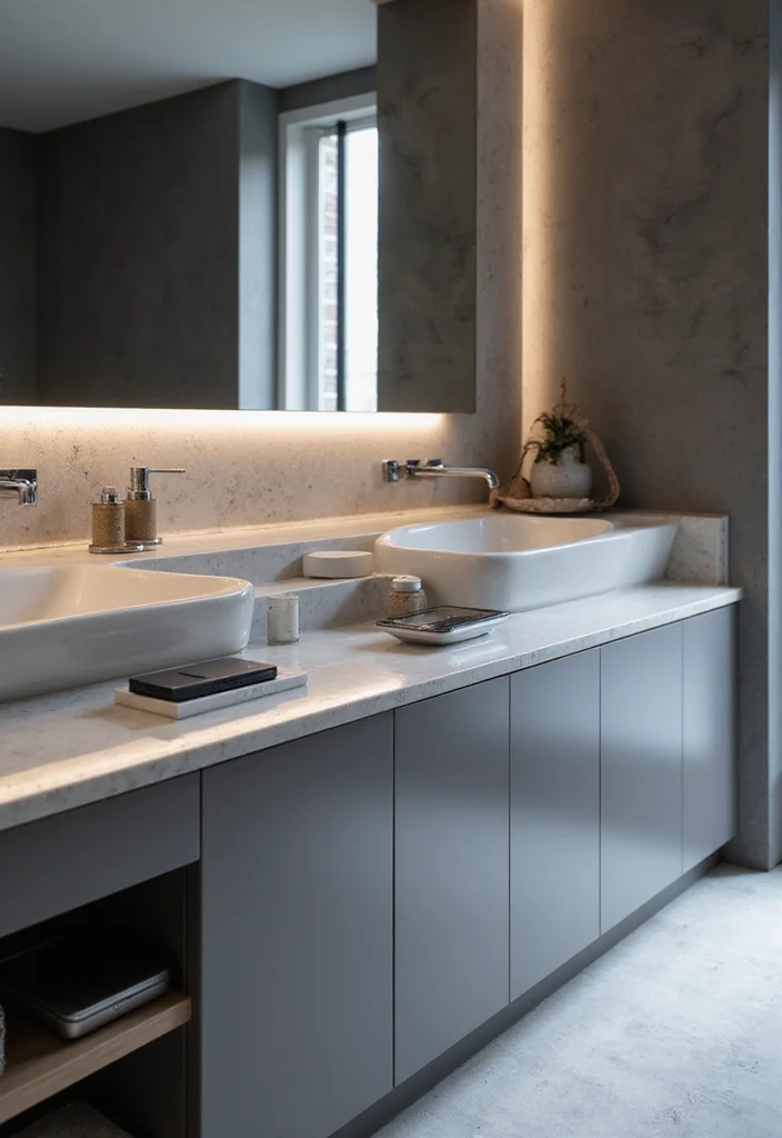 9 Modern Bathroom Vanity Ideas That Will Transform Your Space (You Won't Believe #12!) - 7. Integrated Technology 1